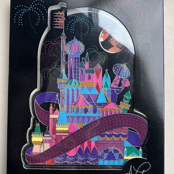 Disney Limited Edition Jumbo Main Street Electrical Parade Small World Pin - Picture 2 of 7
